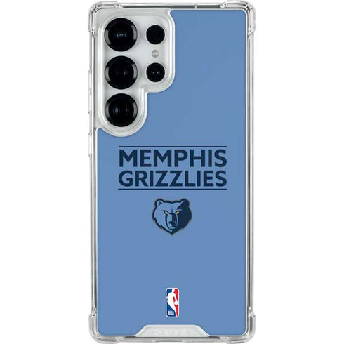 NBA Memphis Grizzlies Standard - Light Blue Galaxy S26 Ultra Clear Case