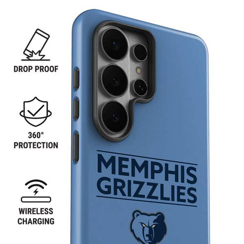 NBA Memphis Grizzlies Standard - Light Blue Galaxy S26 Ultra Impact Case
