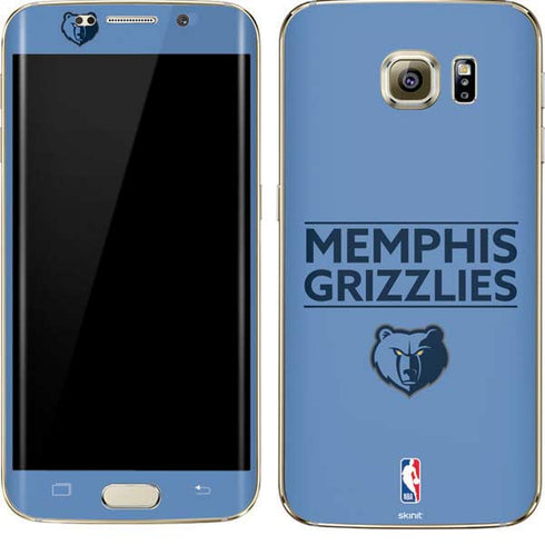 NBA Memphis Grizzlies Standard - Light Blue Galaxy S7 Edge Skin