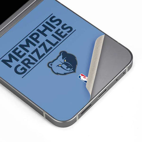 NBA Memphis Grizzlies Standard - Light Blue Galaxy Z Flip6 Skin