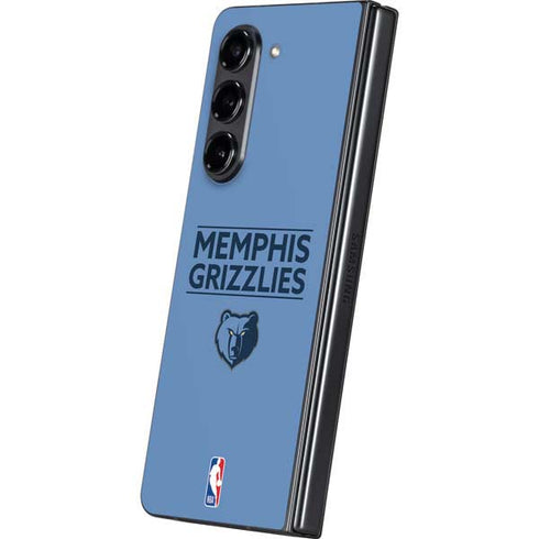 NBA Memphis Grizzlies Standard - Light Blue Galaxy Z Fold5 5G Skin