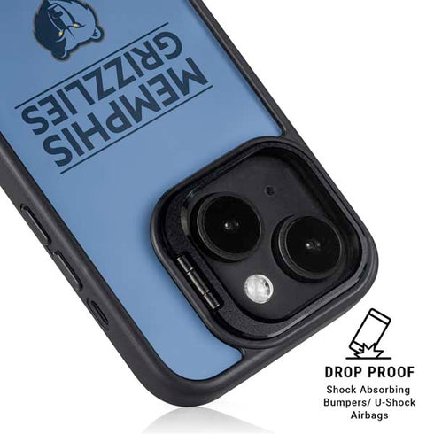NBA Memphis Grizzlies Standard - Light Blue iPhone 14 Kickstand Case