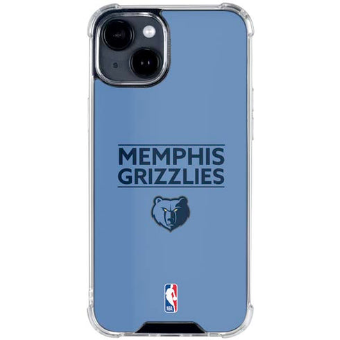 NBA Memphis Grizzlies Standard - Light Blue iPhone 15 Clear Case