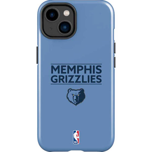 NBA Memphis Grizzlies Standard - Light Blue iPhone 15 Impact Case