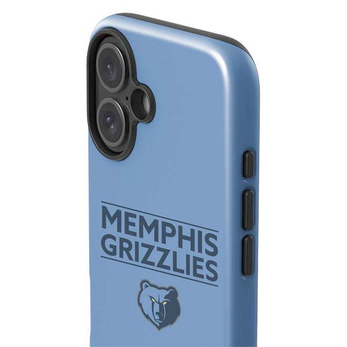 NBA Memphis Grizzlies Standard - Light Blue iPhone 16 Impact Case