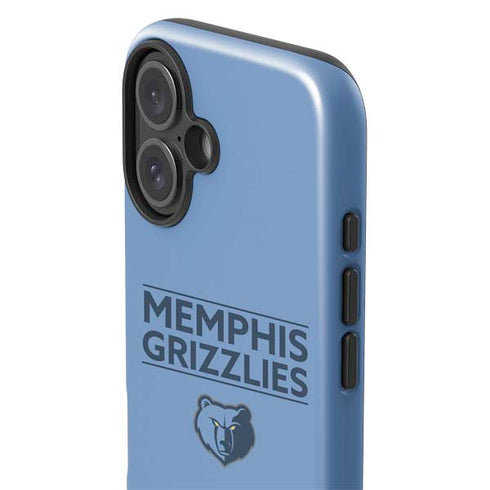 NBA Memphis Grizzlies Standard - Light Blue iPhone 16 Plus Impact Case