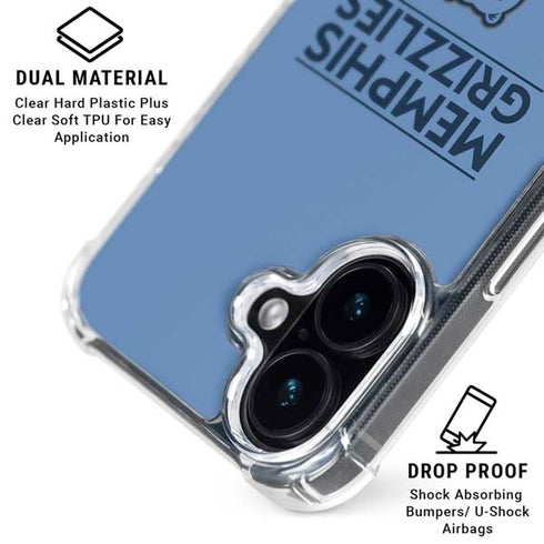 NBA Memphis Grizzlies Standard - Light Blue iPhone 16 Plus MagSafe Case
