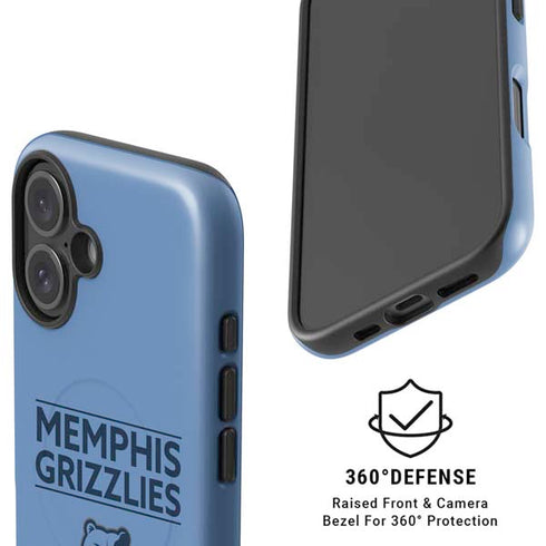 NBA Memphis Grizzlies Standard - Light Blue iPhone 16 Plus Magsafe Impact Case