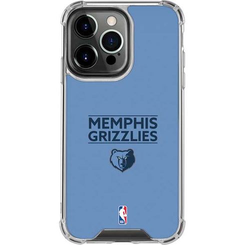 NBA Memphis Grizzlies Standard - Light Blue iPhone 16 Pro Clear Case