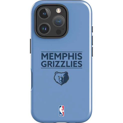 NBA Memphis Grizzlies Standard - Light Blue iPhone 16 Pro Max Impact Case