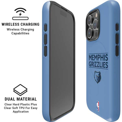 NBA Memphis Grizzlies Standard - Light Blue iPhone 16 Pro Max Magsafe Impact Case