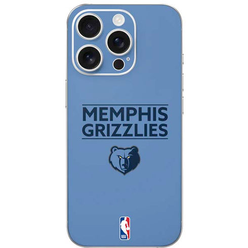 NBA Memphis Grizzlies Standard - Light Blue iPhone 16 Pro Skin