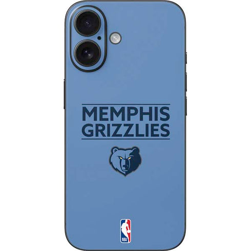 NBA Memphis Grizzlies Standard - Light Blue iPhone 16 Skin