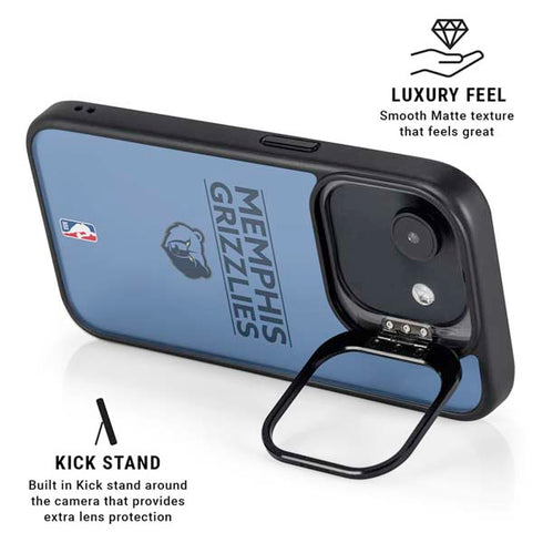 NBA Memphis Grizzlies Standard - Light Blue iPhone 16e Kickstand Case
