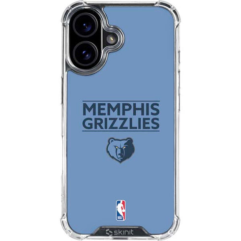 NBA Memphis Grizzlies Standard - Light Blue iPhone 17 Clear Case