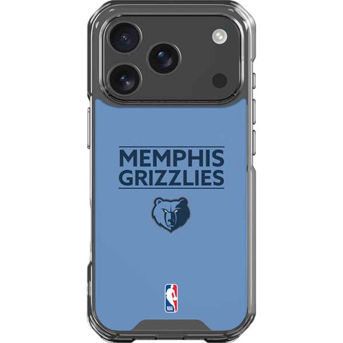 NBA Memphis Grizzlies Standard - Light Blue iPhone 18 Pro Clear Case