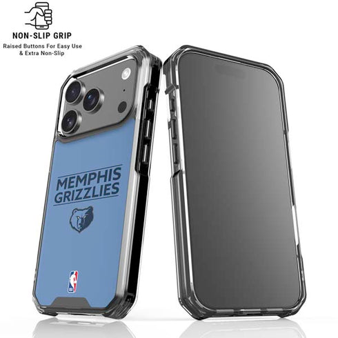 NBA Memphis Grizzlies Standard - Light Blue iPhone 18 Pro Clear Case
