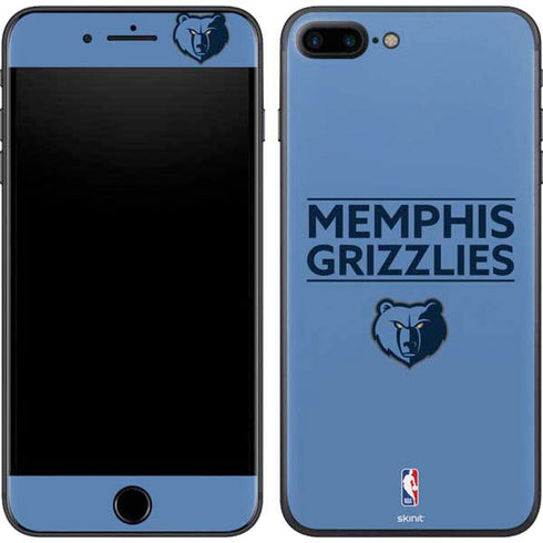 NBA Memphis Grizzlies Standard - Light Blue iPhone 8 Plus Skin