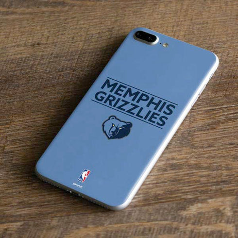 NBA Memphis Grizzlies Standard - Light Blue iPhone 8 Plus Skin