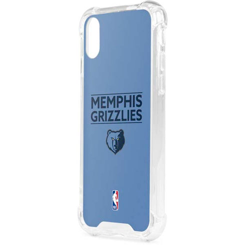 NBA Memphis Grizzlies Standard - Light Blue iPhone XS Clear Case