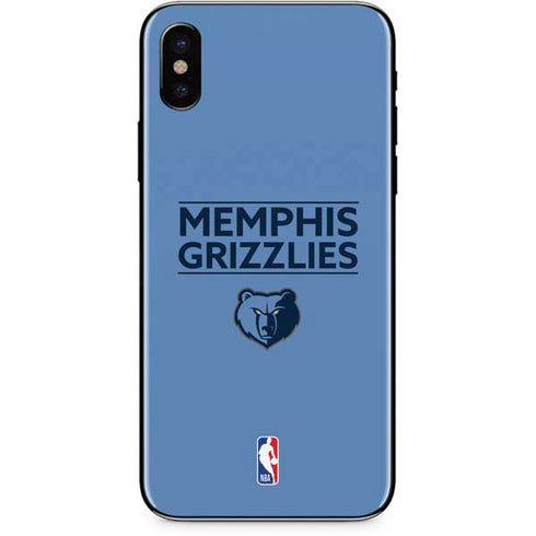 NBA Memphis Grizzlies Standard - Light Blue iPhone XS Skin