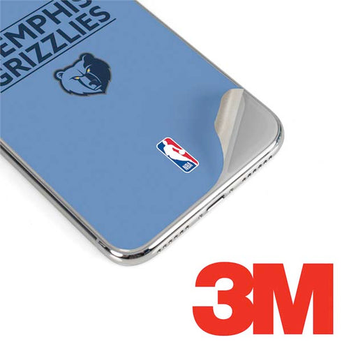 NBA Memphis Grizzlies Standard - Light Blue iPhone XS Skin