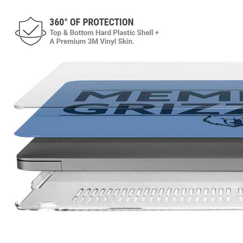 NBA Memphis Grizzlies Standard - Light Blue MacBook Cases