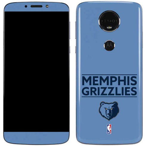 NBA Memphis Grizzlies Standard - Light Blue Moto E5 Plus Skin