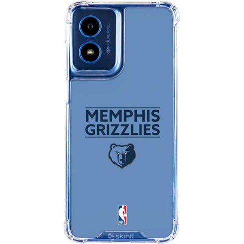 NBA Memphis Grizzlies Standard - Light Blue Moto G 5G (2024) Clear Case