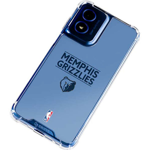 NBA Memphis Grizzlies Standard - Light Blue Moto G 5G (2024) Clear Case