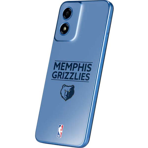 NBA Memphis Grizzlies Standard - Light Blue Moto G Play 4G (2024) Skin