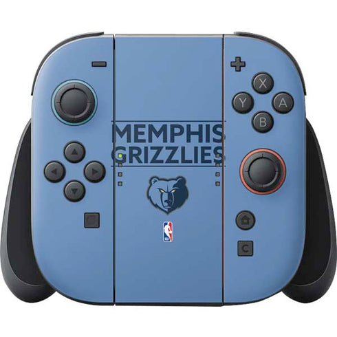 NBA Memphis Grizzlies Standard - Light Blue Nintendo Switch 2 (2025) Joy-Con Controller Skin
