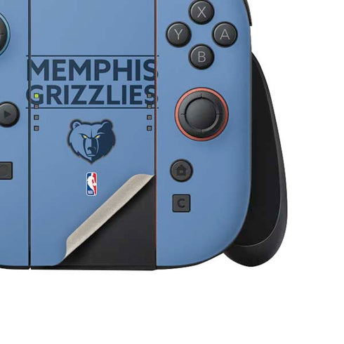 NBA Memphis Grizzlies Standard - Light Blue Nintendo Switch 2 (2025) Joy-Con Controller Skin