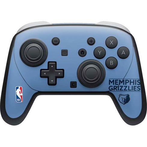 NBA Memphis Grizzlies Standard - Light Blue Nintendo Switch 2 (2025) Pro Controller Skin