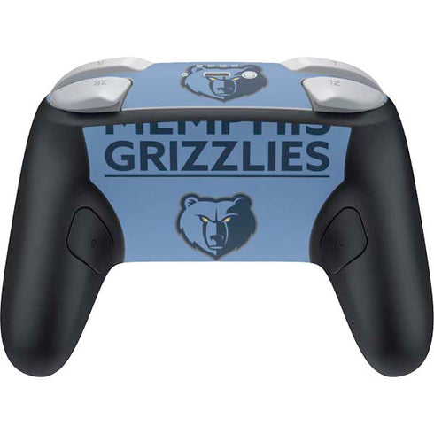 NBA Memphis Grizzlies Standard - Light Blue Nintendo Switch 2 (2025) Pro Controller Skin