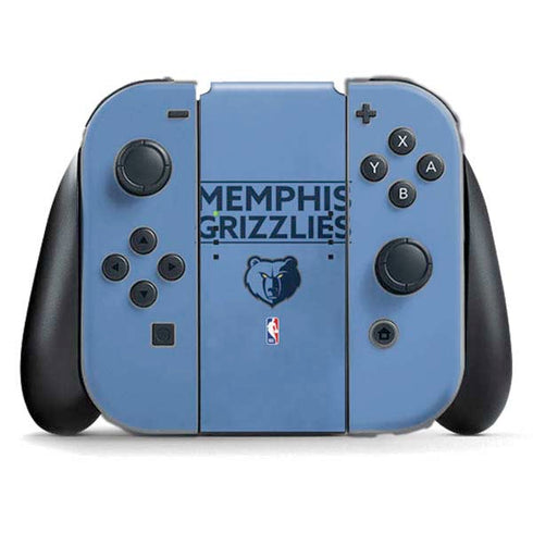 NBA Memphis Grizzlies Standard - Light Blue Nintendo Switch (2017-2021) Joy-Con Controller Skin