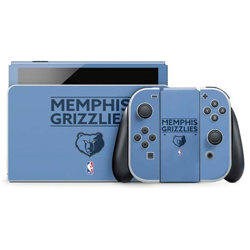 NBA Memphis Grizzlies Standard - Light Blue Nintendo Skins