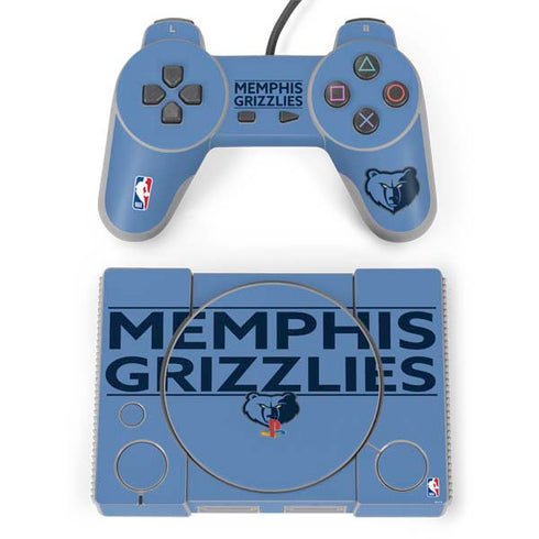 NBA Memphis Grizzlies Standard - Light Blue PlayStation Classic Bundle Skin