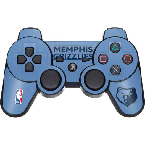 NBA Memphis Grizzlies Standard - Light Blue PS3 Dual Shock wireless controller Skin