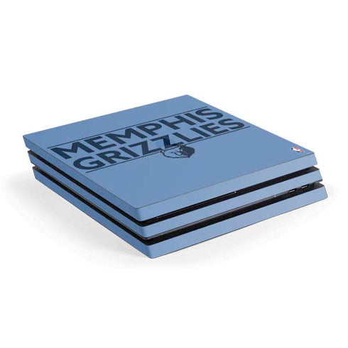 NBA Memphis Grizzlies Standard - Light Blue PS4 Pro Console Skin