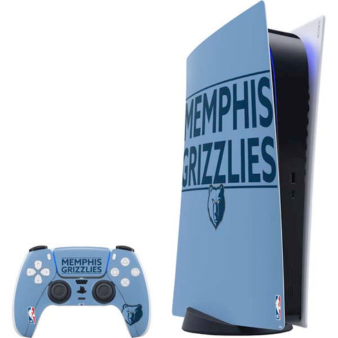 NBA Memphis Grizzlies Standard - Light Blue PlayStation PS5 Skins