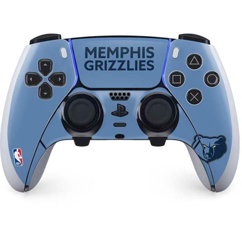 NBA Memphis Grizzlies Standard - Light Blue PS5 DualSense Edge Pro Controller Skin