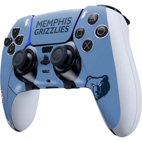 NBA Memphis Grizzlies Standard - Light Blue PS5 DualSense Edge Pro Controller Skin