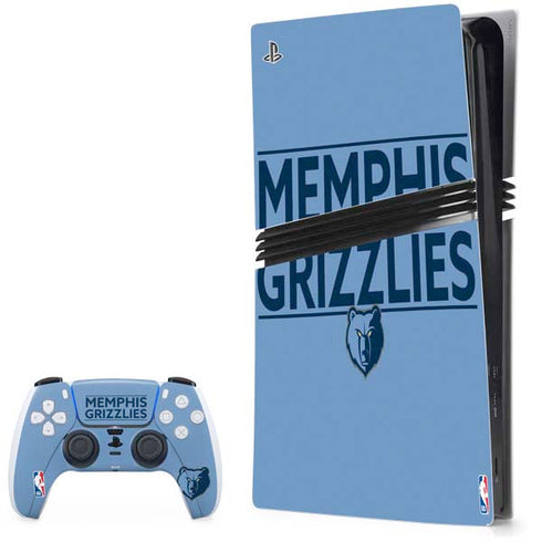 NBA Memphis Grizzlies Standard - Light Blue PS5 Pro Bundle Skin