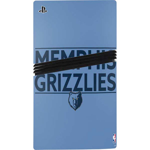 NBA Memphis Grizzlies Standard - Light Blue PS5 Pro Console Skin