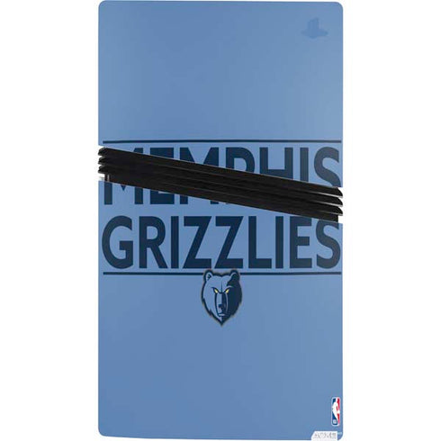 NBA Memphis Grizzlies Standard - Light Blue PS5 Pro Console Skin