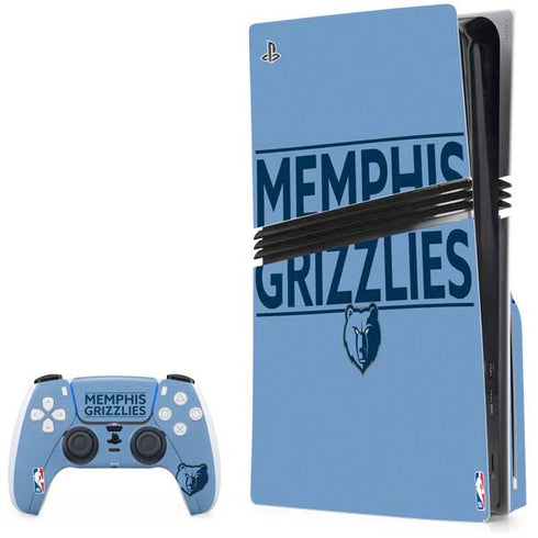NBA Memphis Grizzlies Standard - Light Blue PlayStation PS5 Skins