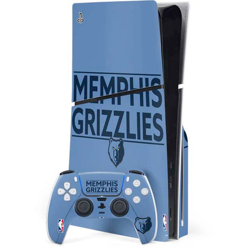 NBA Memphis Grizzlies Standard - Light Blue PlayStation PS5 Skins