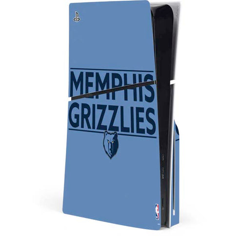 NBA Memphis Grizzlies Standard - Light Blue PlayStation PS5 Skins