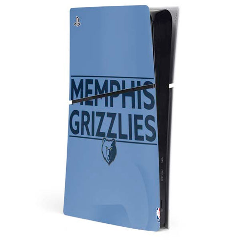 NBA Memphis Grizzlies Standard - Light Blue PlayStation PS5 Skins